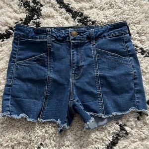 American Eagle midi jean shorts